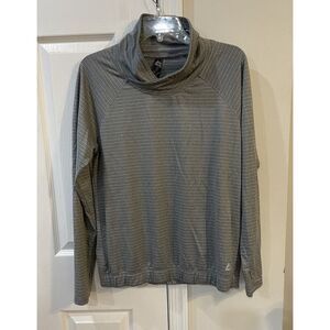 RBX Women's Long Sleeve Pull Over Shirt Gray‎ Sz M Thumb Holes **read**